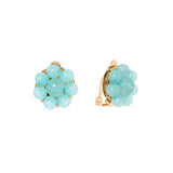 Little flower earrings Clorofilla - Turquoise - Sodini Bijoux