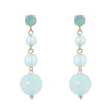 Three spheres earrings Clorofilla - Turquoise - Sodini Bijoux