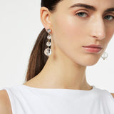 Three spheres earrings Clorofilla - White - Sodini Bijoux
