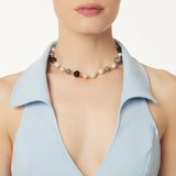 Girocollo con elementi incatenati Matilda - Nero - Sodini Bijoux