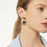 Orecchini con pendente a grappolo Matilda - Nero - Sodini Bijoux