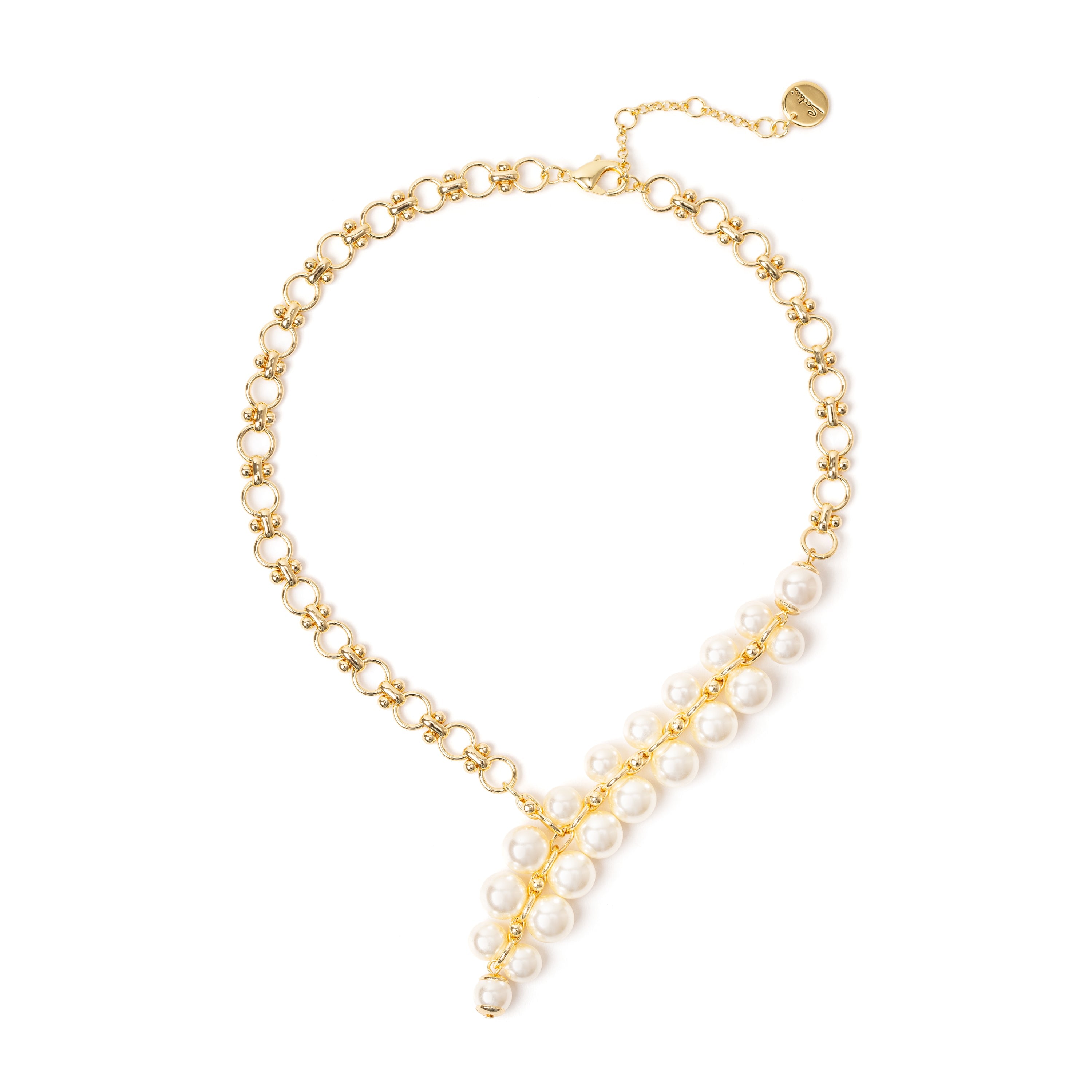 Collana corta con segmento di perle Ninive - Oro - Sodini Bijoux