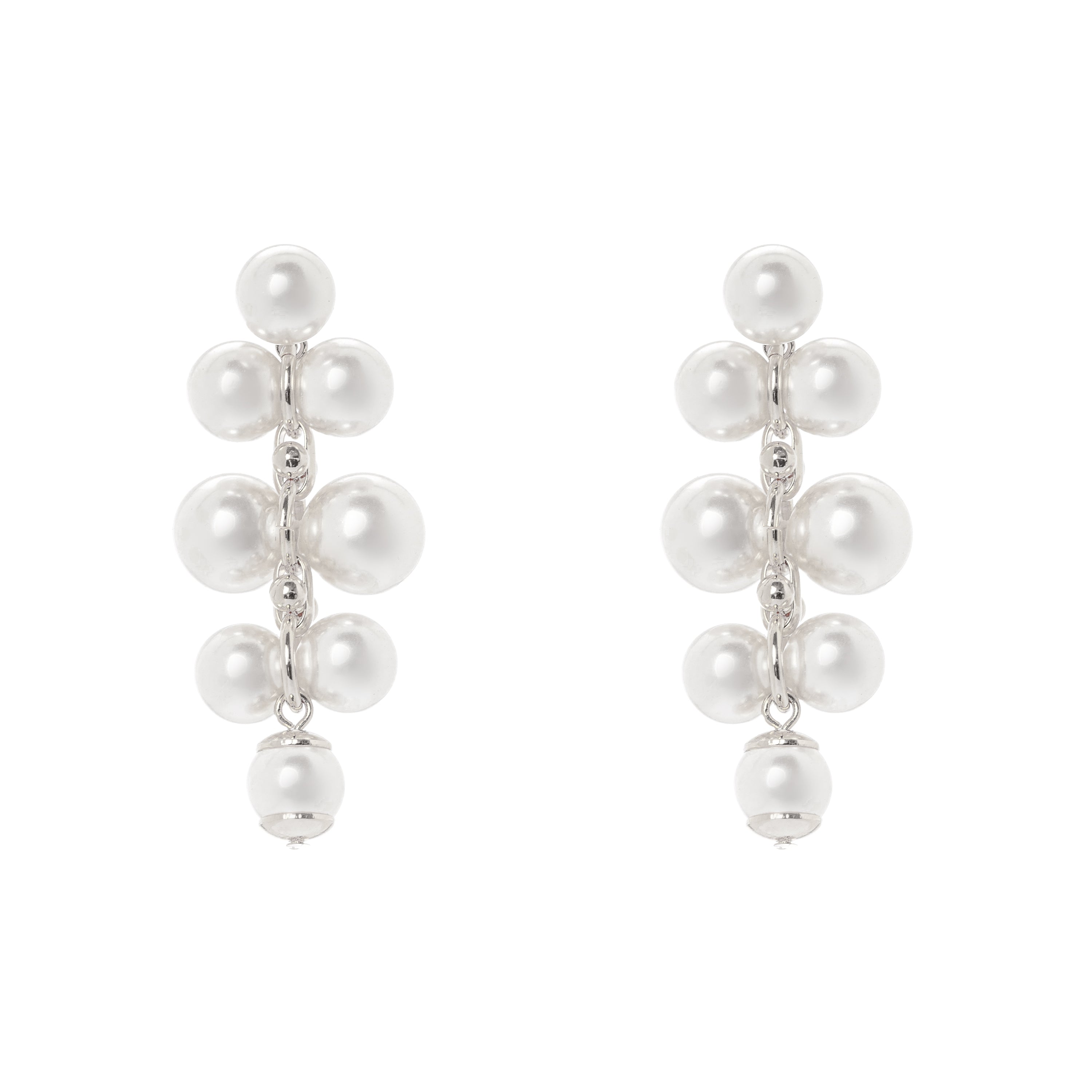 Orecchini a coppie di perle Ninive - Argento - Sodini Bijoux