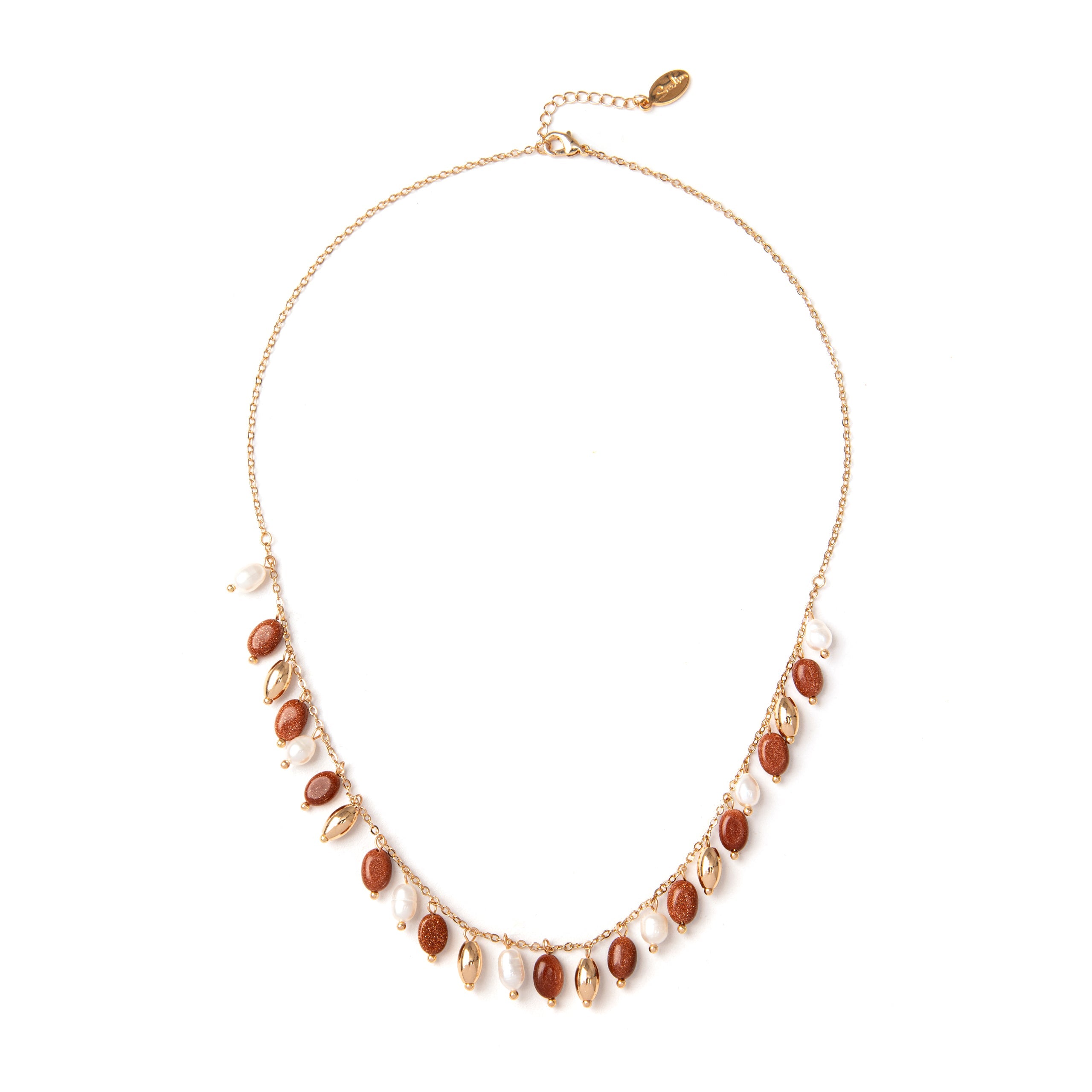 Girocollo con piccoli pendenti Venus - Cotto - Sodini Bijoux