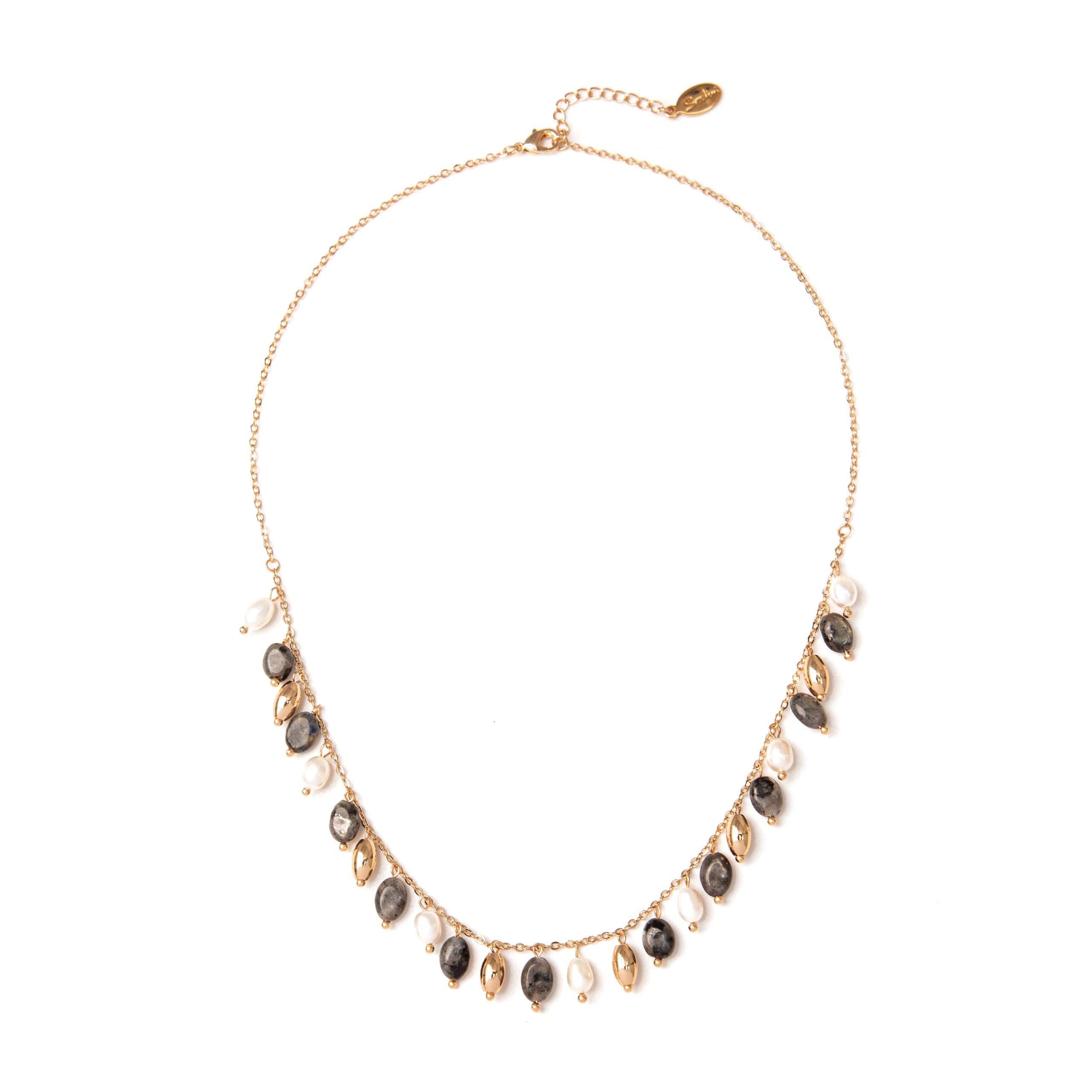 Girocollo con piccoli pendenti Venus - Nero - Sodini Bijoux