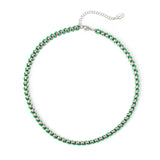 Girocollo rodio Fusion - Verde - Sodini Bijoux