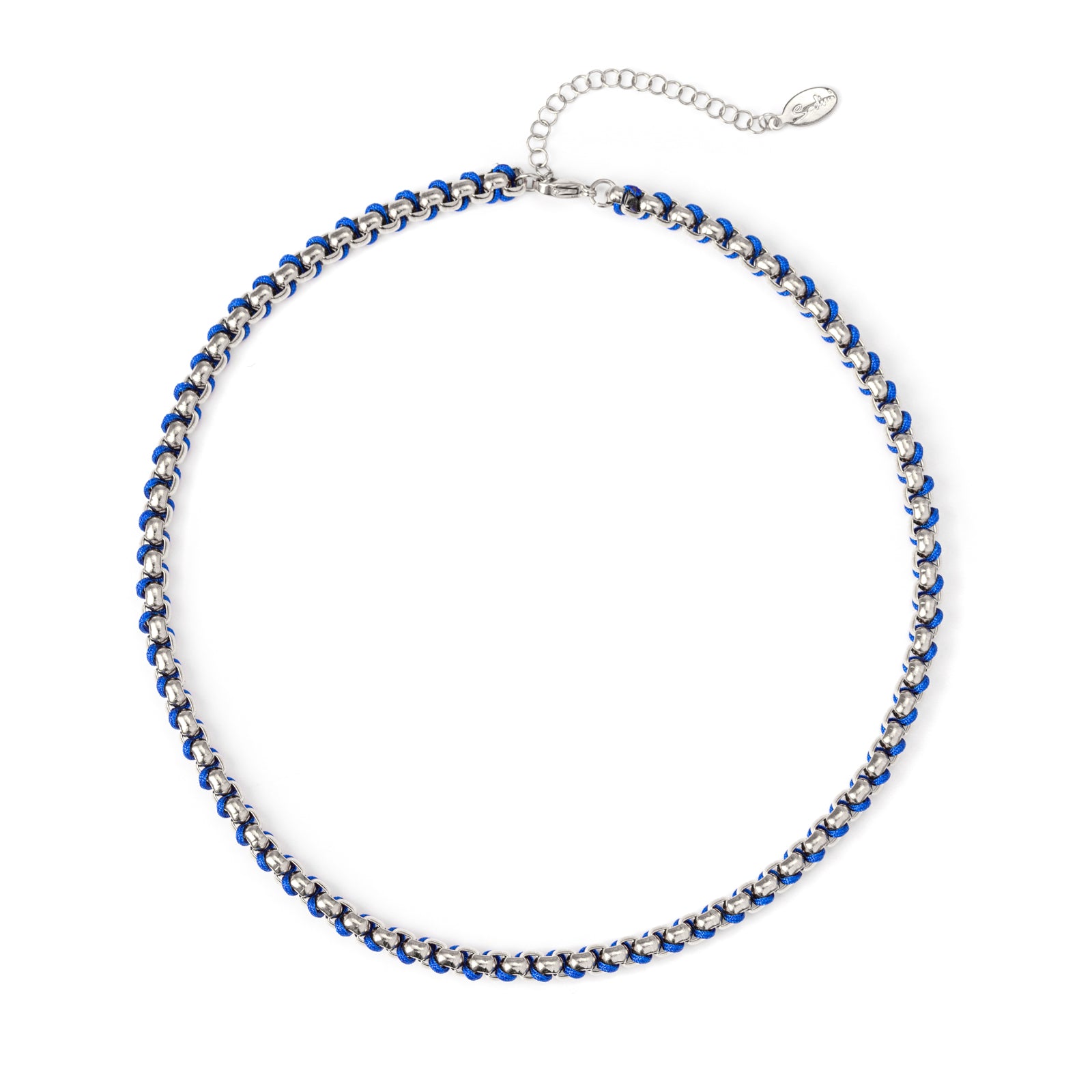 Girocollo rodio Fusion - Blu - Sodini Bijoux