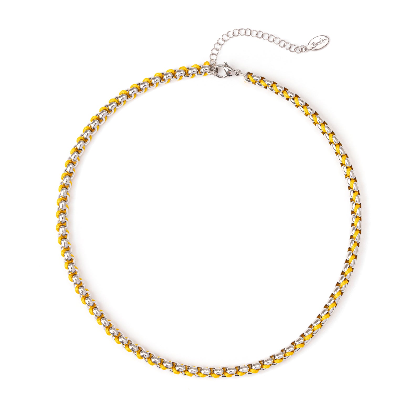 Girocollo rodio Fusion - Giallo - Sodini Bijoux