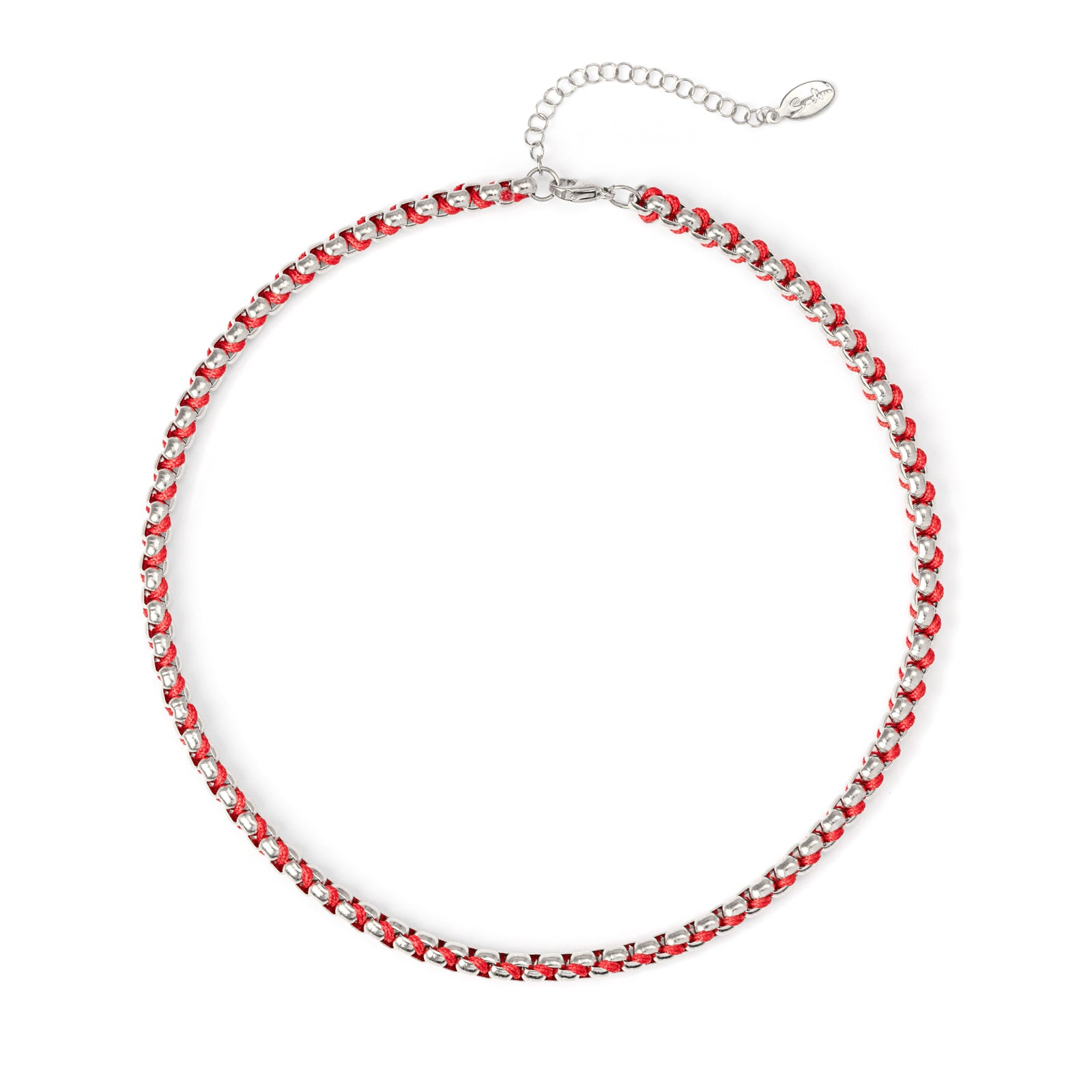 Girocollo rodio Fusion - Rosso - Sodini Bijoux