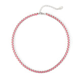 Girocollo rodio Fusion - Fucsia - Sodini Bijoux