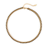 Girocollo oro Fusion - Nero - Sodini Bijoux