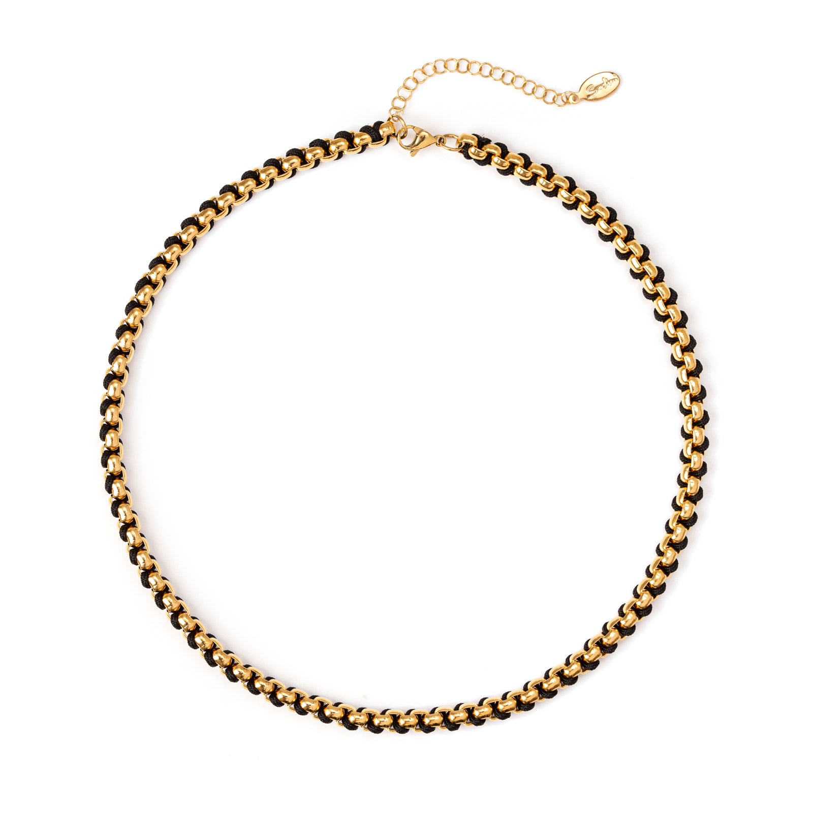 Girocollo oro Fusion - Nero - Sodini Bijoux