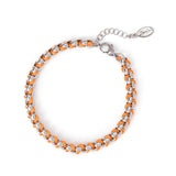 Bracciale rodio Fusion - Arancio - Sodini Bijoux