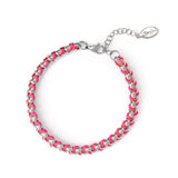 Bracciale rodio Fusion - Fucsia - Sodini Bijoux
