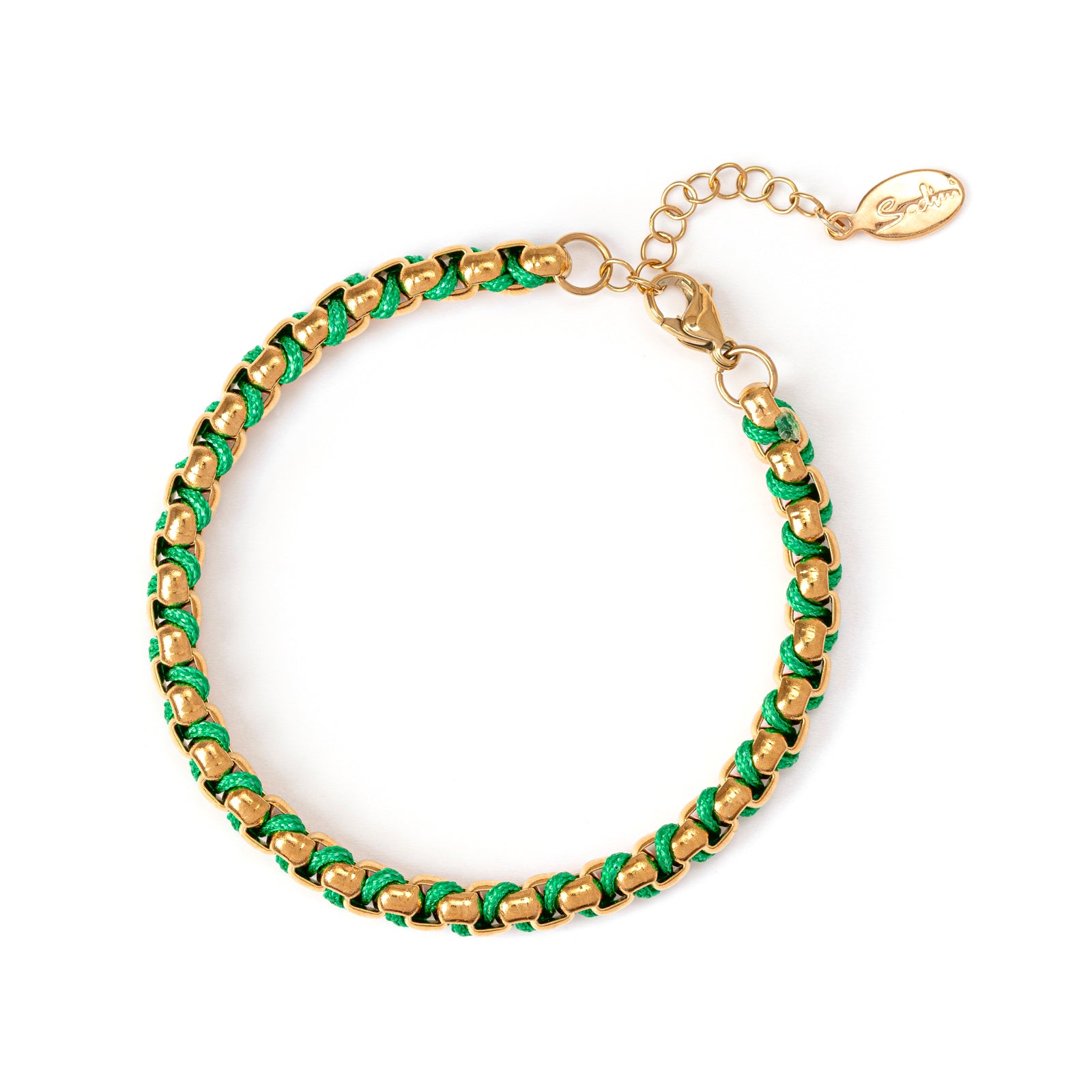 Bracciale oro Fusion - Verde - Sodini Bijoux
