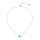 Choker with two cubes Candy - Aquamarine - Sodini Bijoux
