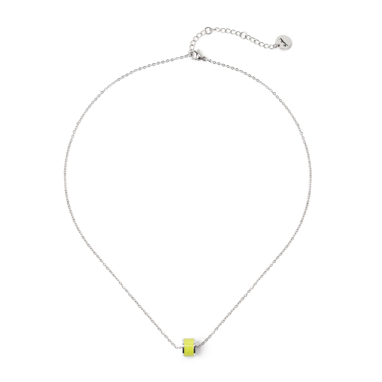 Choker with small cylinder Candy - Green - Sodini Bijoux