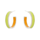 Orecchini a fascia Candy - Verde e arancio - Sodini Bijoux