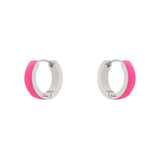 Piccoli orecchini a fascia Candy - Fucsia - Sodini Bijoux