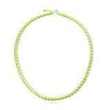 Collana corta Fusion - Rodio e verde - Sodini Bijoux