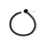 Bracciale catena e cordino Fusion - Nero e bianco - Sodini Bijoux