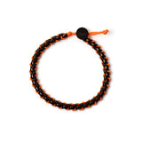 Bracciale catena e cordino Fusion - Nero e arancio - Sodini Bijoux