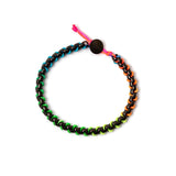 Bracciale catena e cordino Fusion - Nero e multicolor - Sodini Bijoux