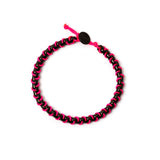 Bracciale catena e cordino Fusion - Nero e fucsia - Sodini Bijoux
