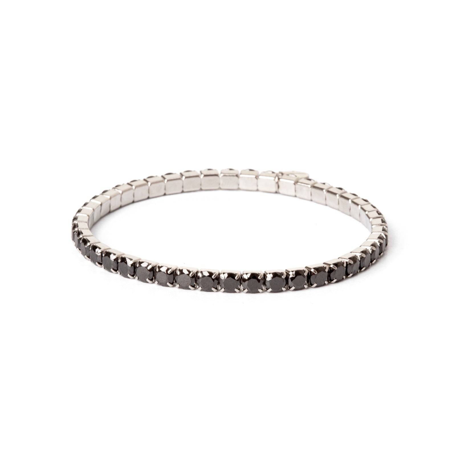 Bracciale elastico piccoli zirconi Venus - Nero - Sodini Bijoux