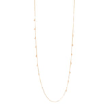 Collana lunga e piccoli cristalli Lucciolina - Champagne - Sodini Bijoux