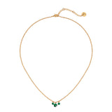Collana corta e tre cristalli Lucciolina - Verde - Sodini Bijoux
