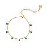 Bracciale con piccoli cristalli Lucciolina - Verde - Sodini Bijoux