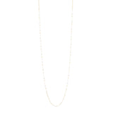 Collana lunga mini beads e sfere incatenate Izu - Bianco - Sodini Bijoux
