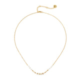 Girocollo sottile catena e perline Izu - Bianco - Sodini Bijoux