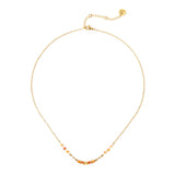Girocollo sottile catena e perline Izu - Rosso - Sodini Bijoux