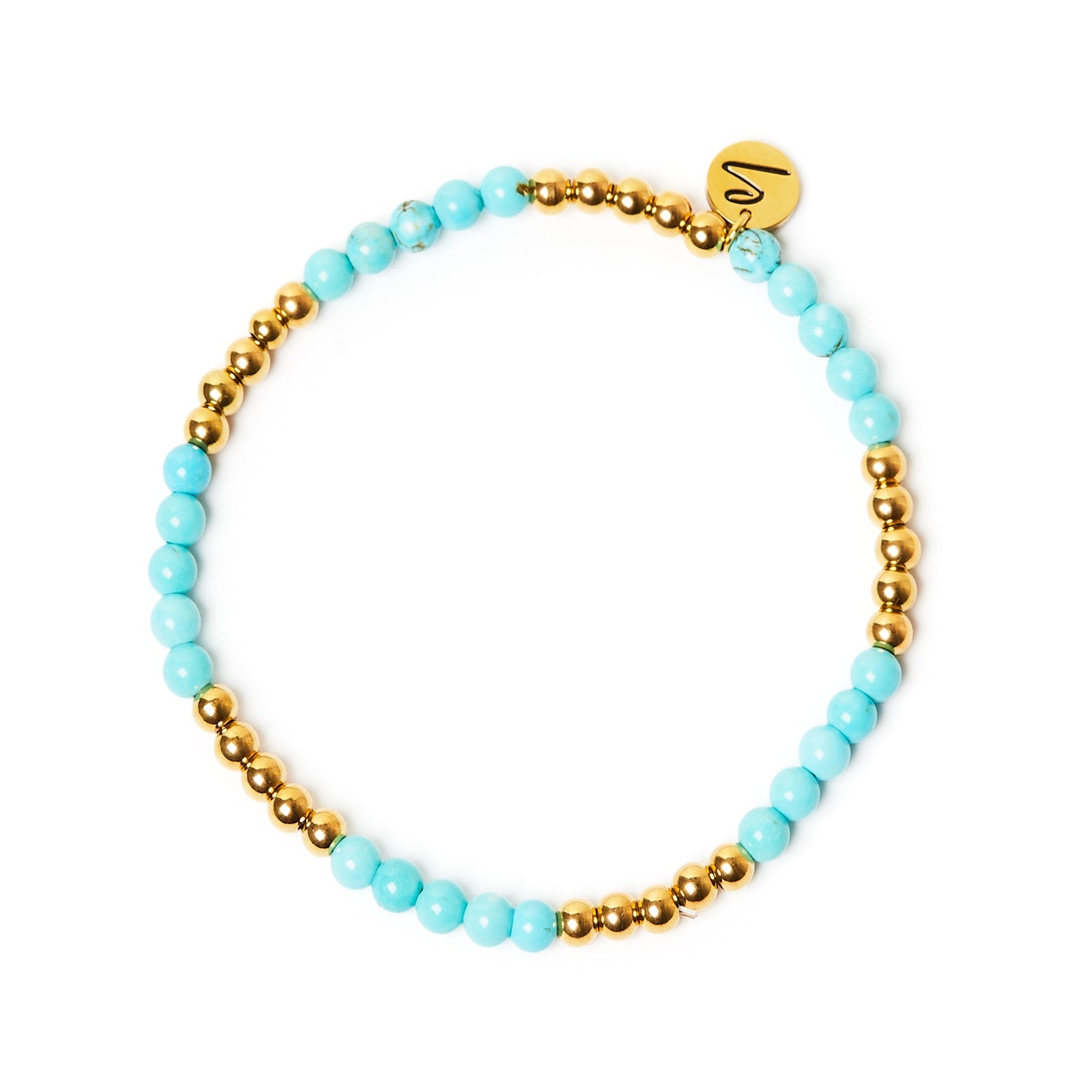 Bracciale elastico sfere e boule Izu - Turchese - Sodini Bijoux