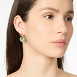 Orecchini cerchio e ciambellina Izu - Verde - Sodini Bijoux