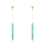 Orecchini lunghi Izu - Turchese - Sodini Bijoux