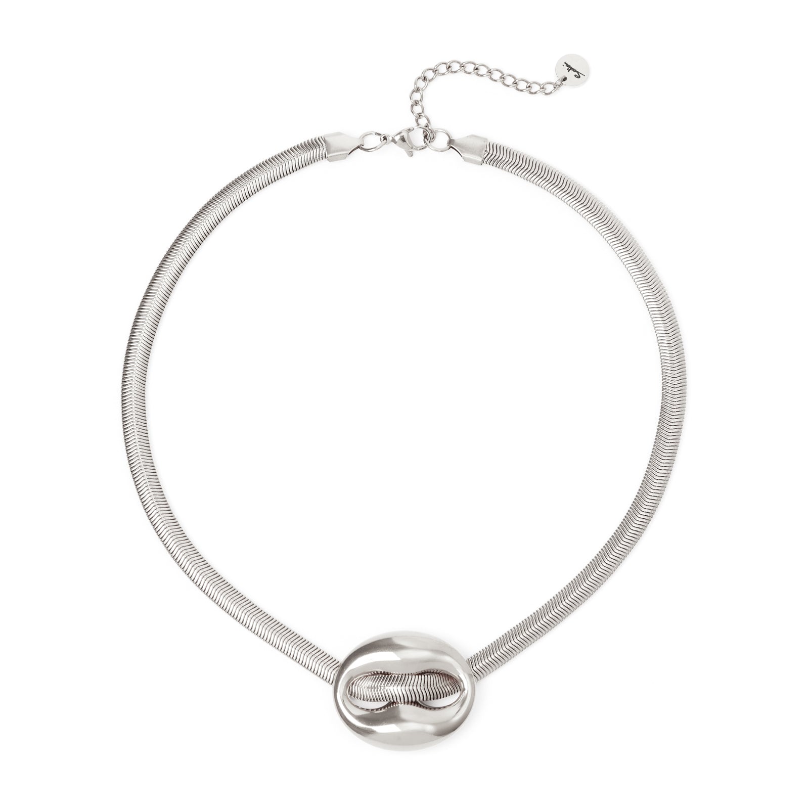 Collana con elemento maglia marina grande Maris - Argento - Sodini Bijoux