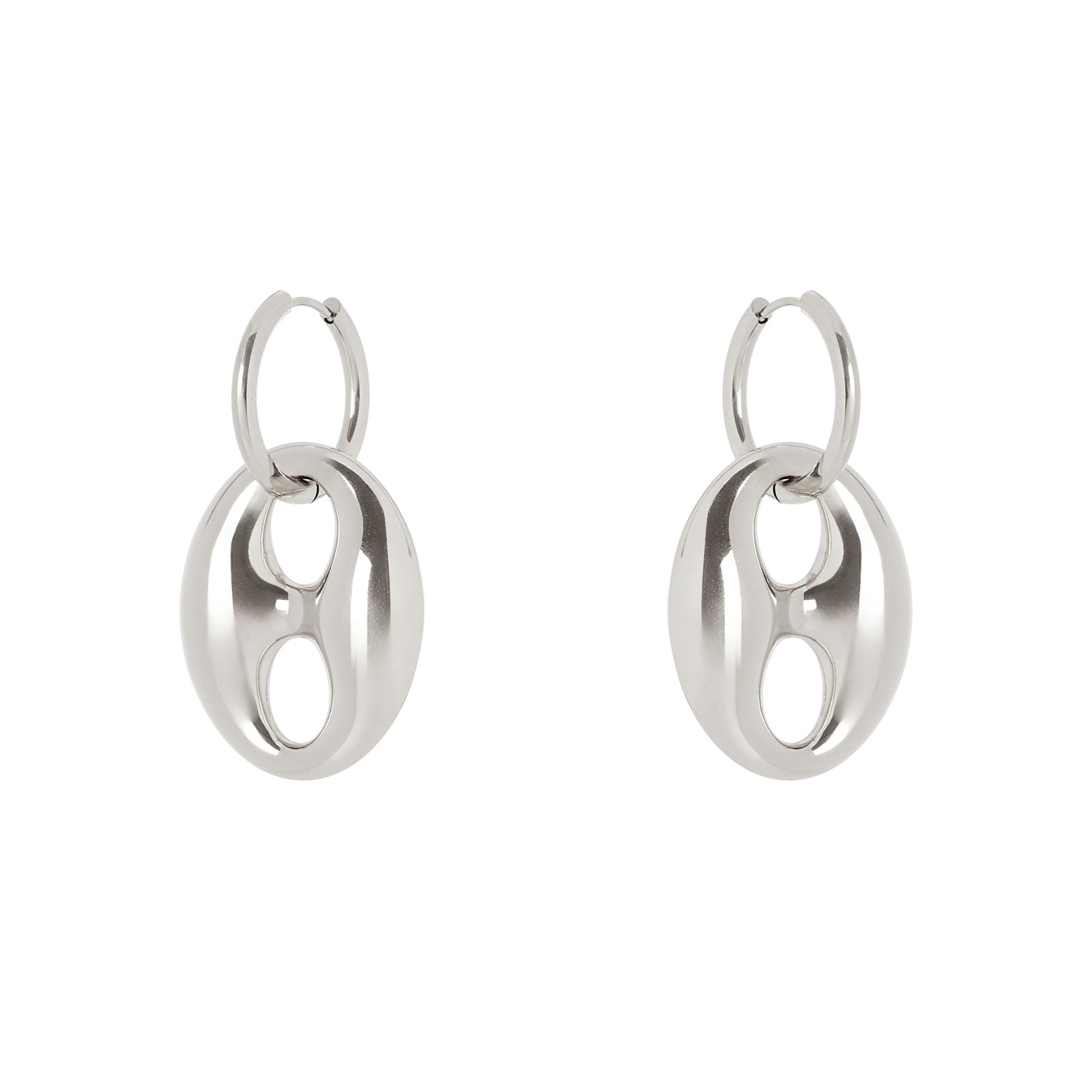 Orecchini a maglia marina grande Maris - Argento - Sodini Bijoux