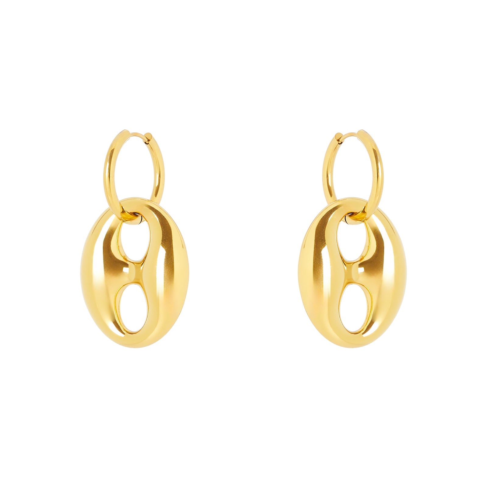 Orecchini a maglia marina grande Maris - Oro - Sodini Bijoux