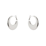 Orecchini a cerchio spicchio di luna Domus - Argento - Sodini Bijoux