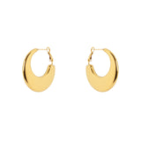 Orecchini a cerchio spicchio di luna Domus - Oro - Sodini Bijoux