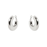 Orecchini a cerchio spesso Domus - Argento - Sodini Bijoux