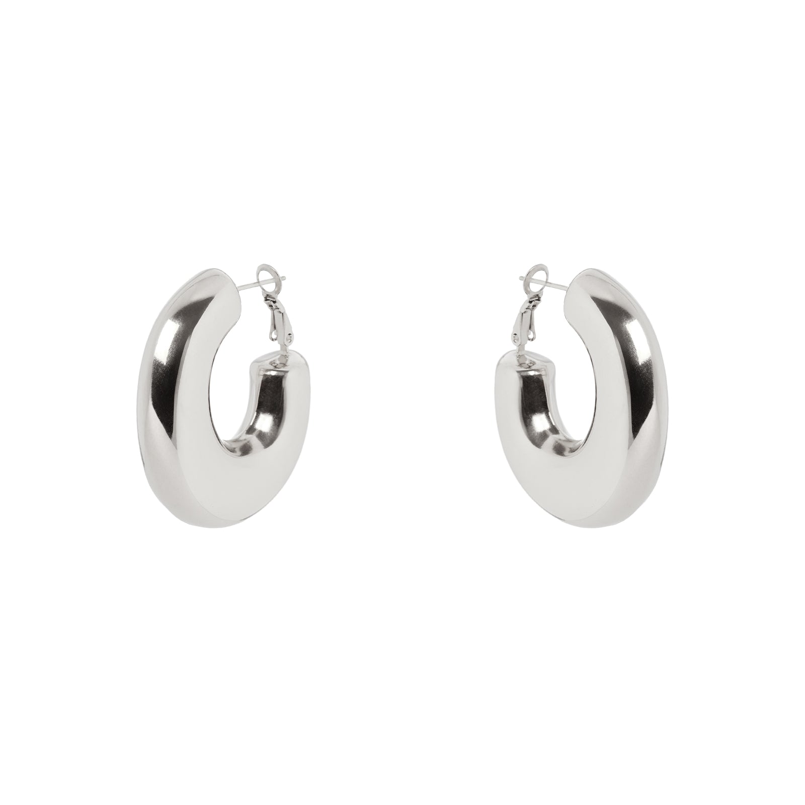 Orecchini a cerchio spesso Domus - Argento - Sodini Bijoux