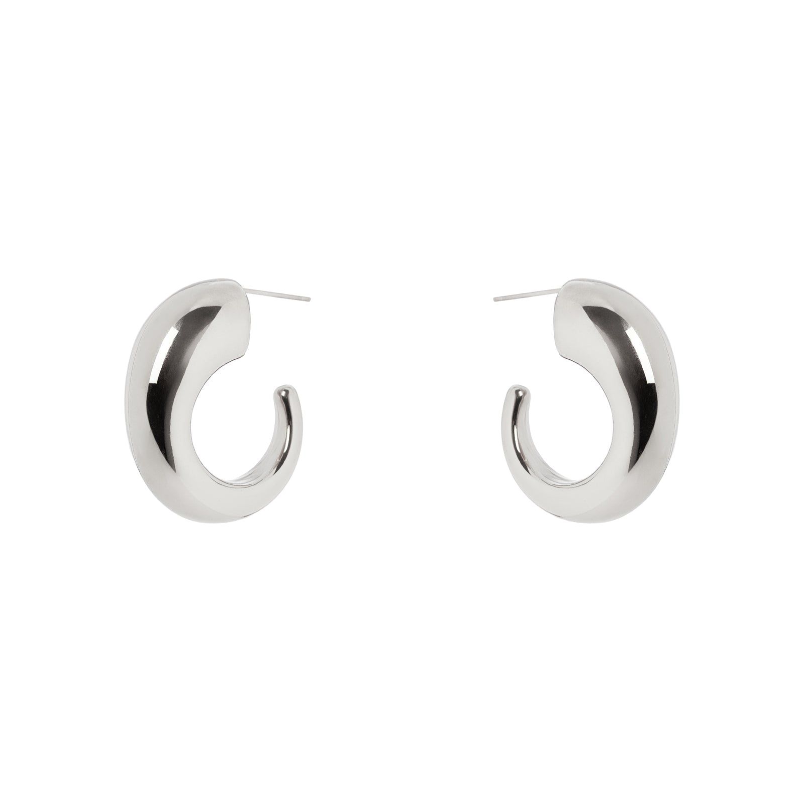 Orecchini a cerchio svasato Domus - Argento - Sodini Bijoux