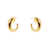 Orecchini a cerchio svasato Domus - Oro - Sodini Bijoux