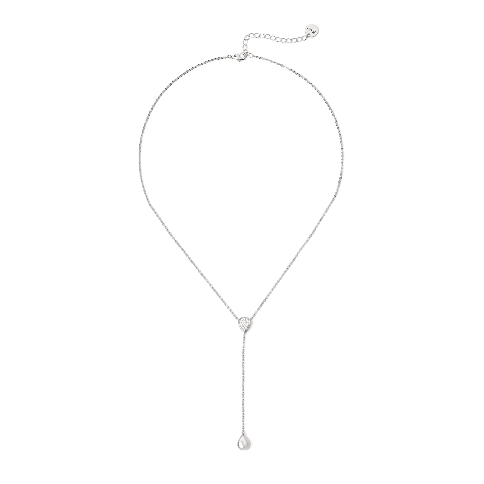 Collana corta a Y Gocciolina - Argento - Sodini Bijoux