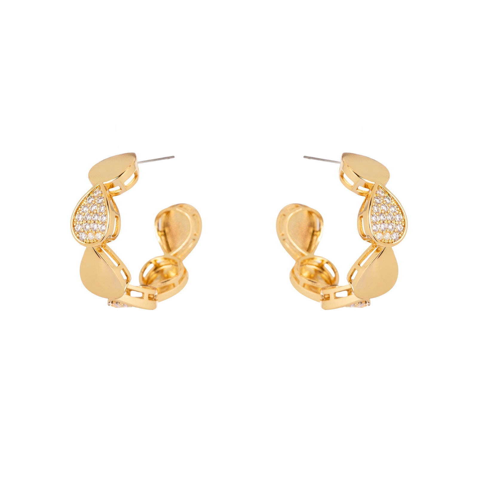 Orecchini a cerchio Gocciolina - Oro - Sodini Bijoux