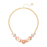 Choker gourmette and flowers Hanami - Multicolor - Sodini Bijoux